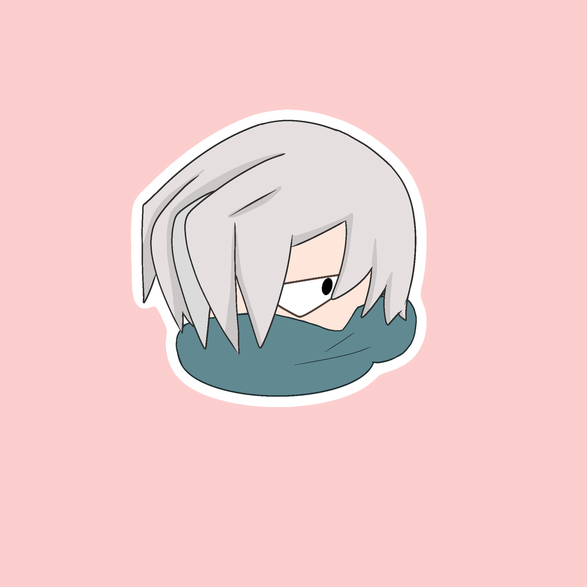 (MHA) Shouji Chibi Head Sticker