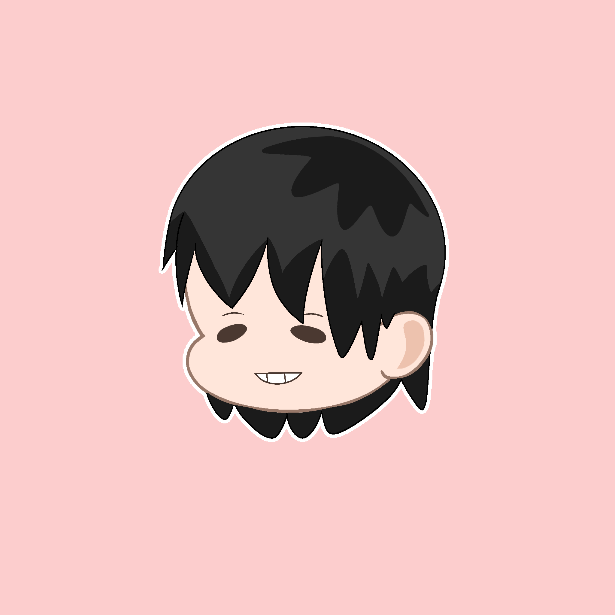 (MHA) Sero Chibi Head Sticker