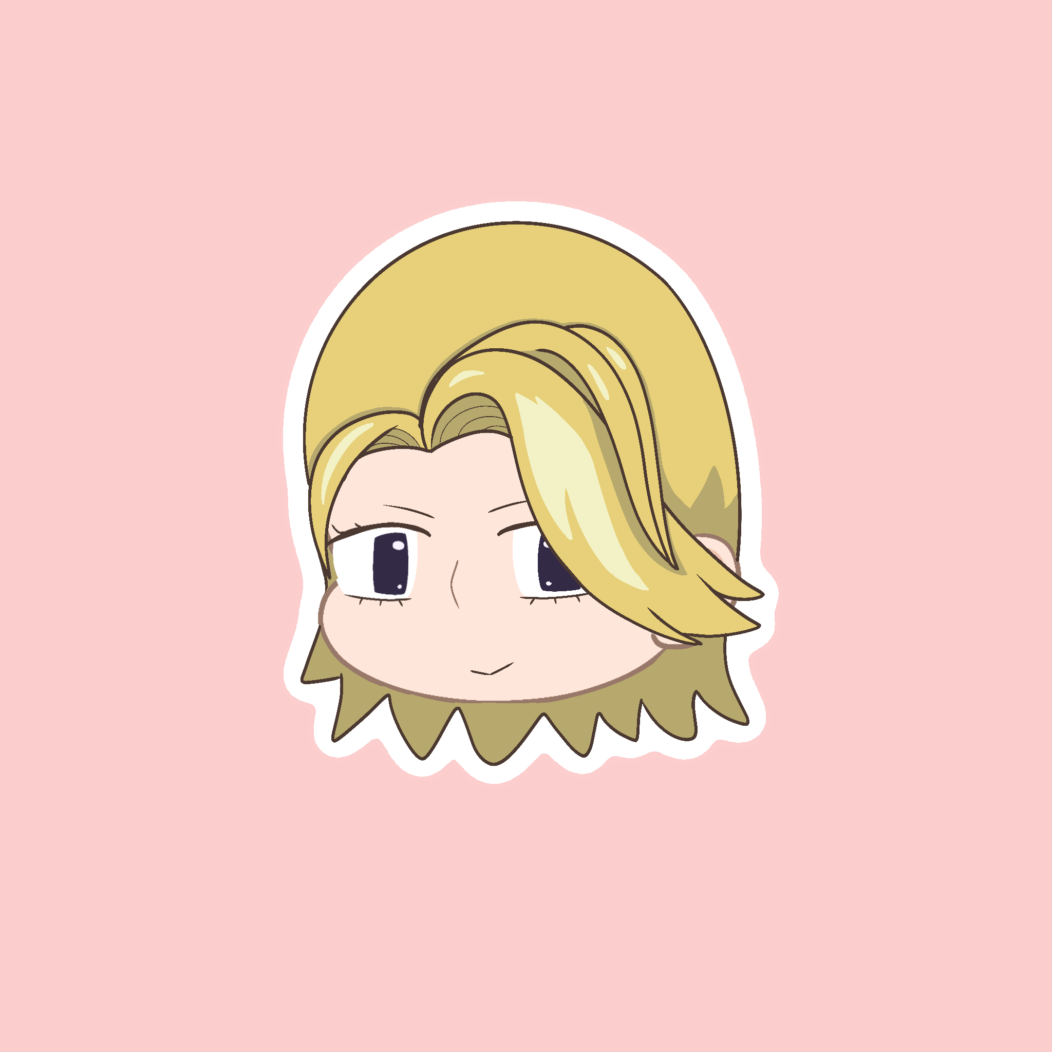 (MHA)  Aoyama Chibi Head Sticker