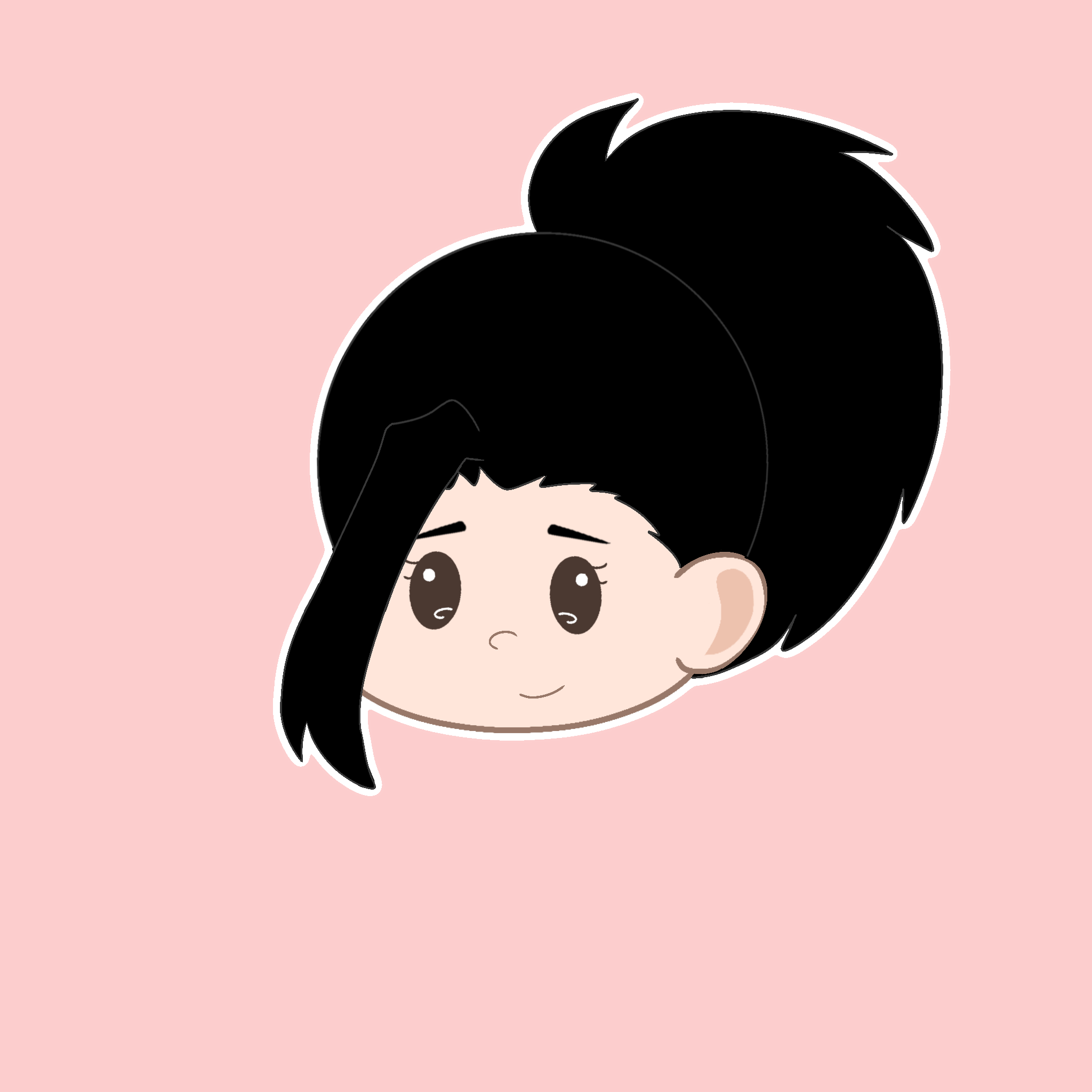 (MHA) Momo Chibi Head Sticker