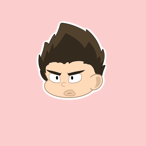 (MHA) Satou Chibi Head Sticker