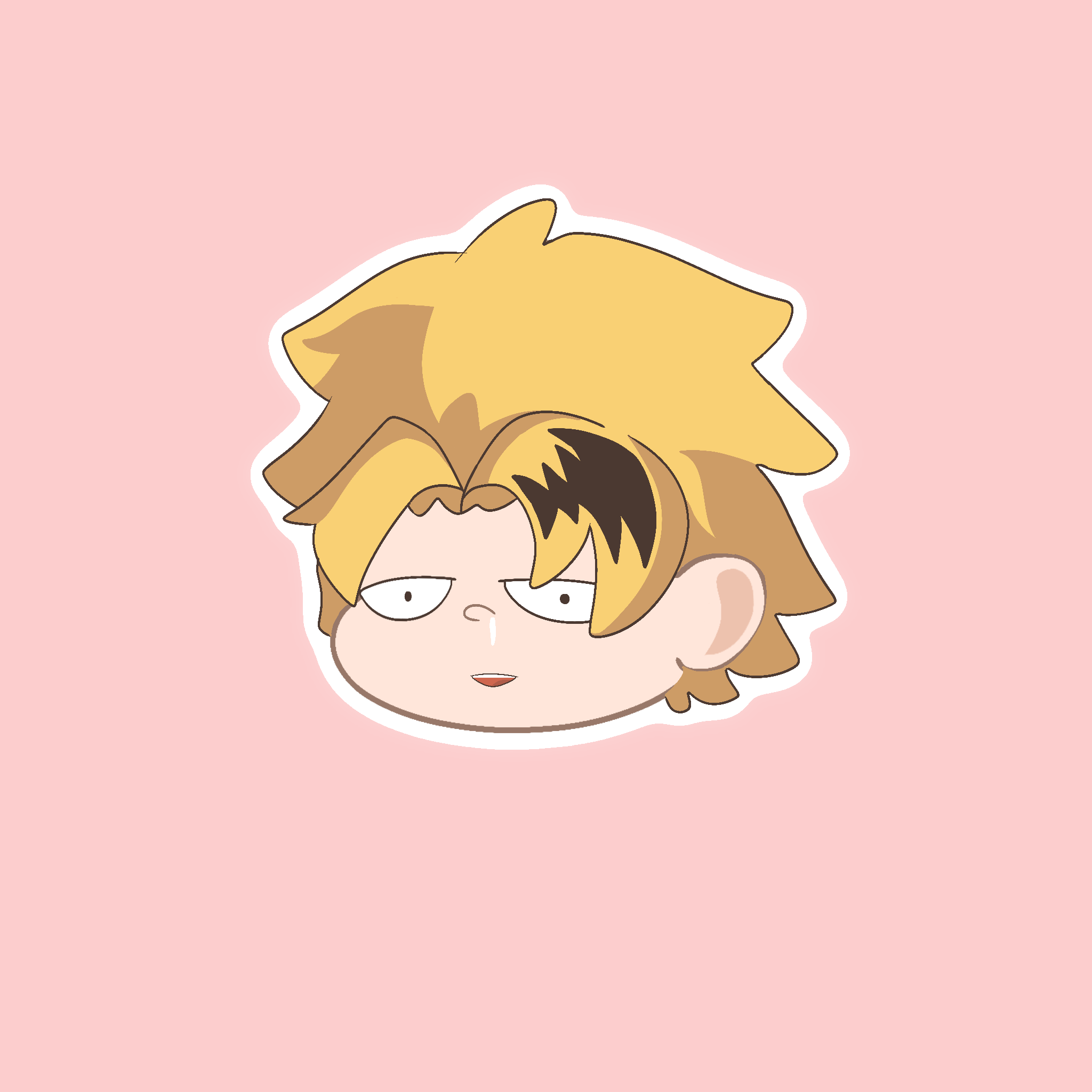 (MHA) Denki Chibi Head Sticker
