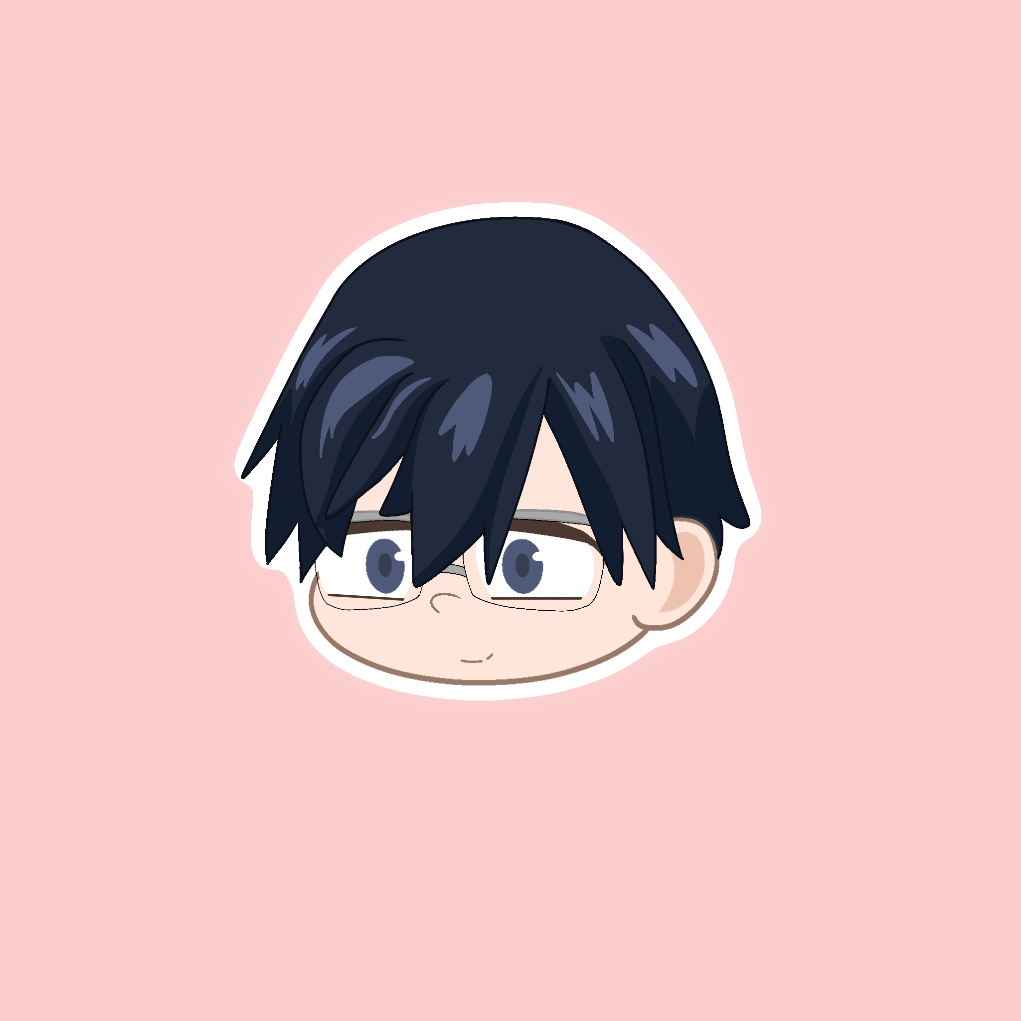 (MHA)  Ida Chibi Head Sticker