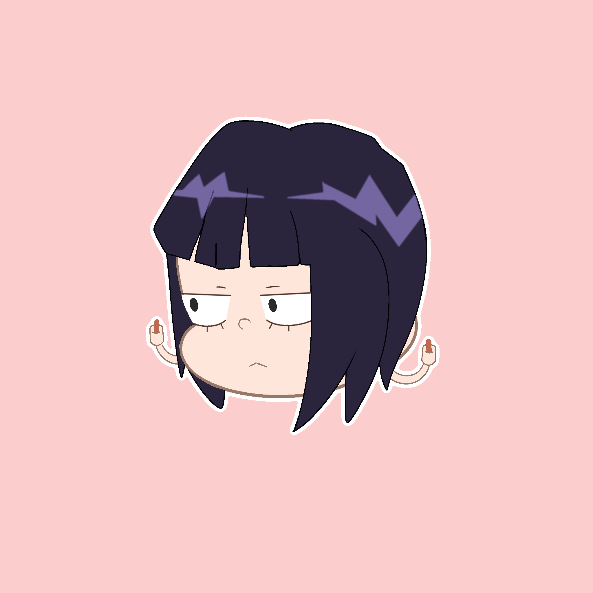 (MHA) Jirou Chibi Head Sticker