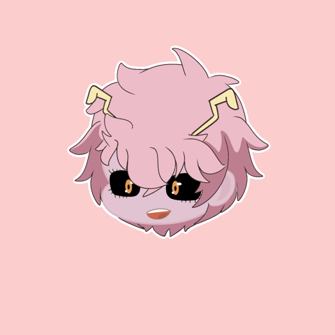 (MHA) Mina Chibi Head Sticker