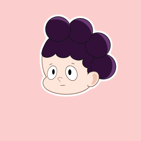 (MHA) Mineta Chibi Head Sticker