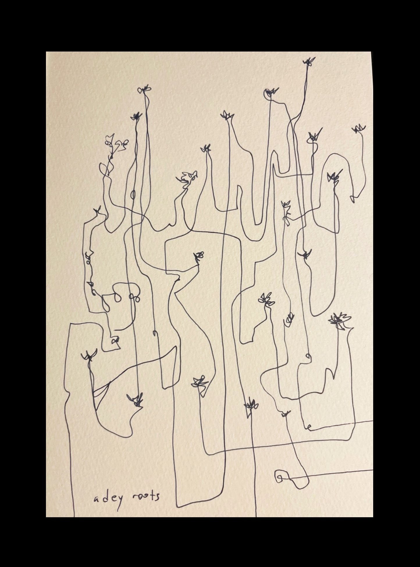 Adey Roots, 2022
ink on paper