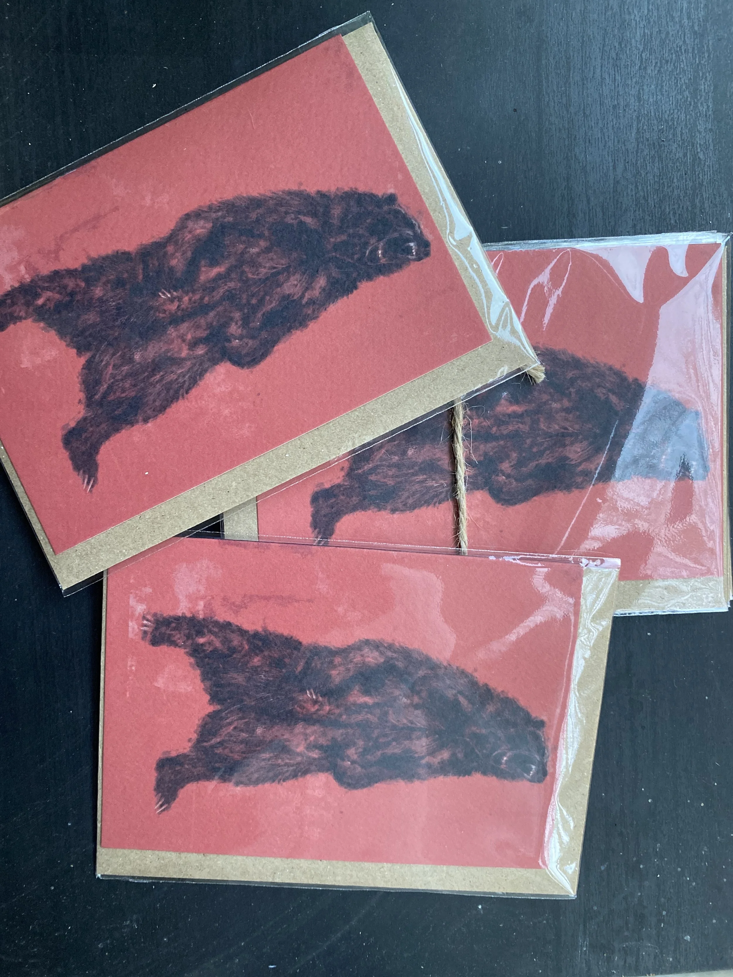 4x bear Cards inc postage