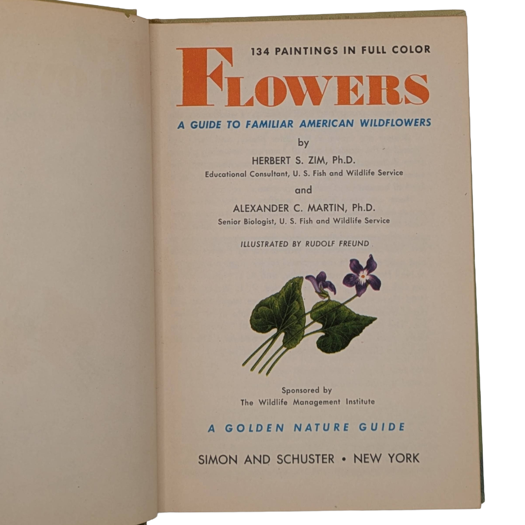 Flowers, 1950 botanical colour plates book
