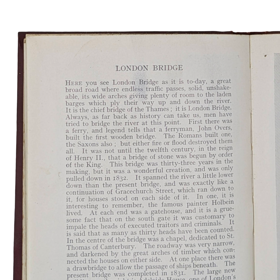 london, show to the children vintage book