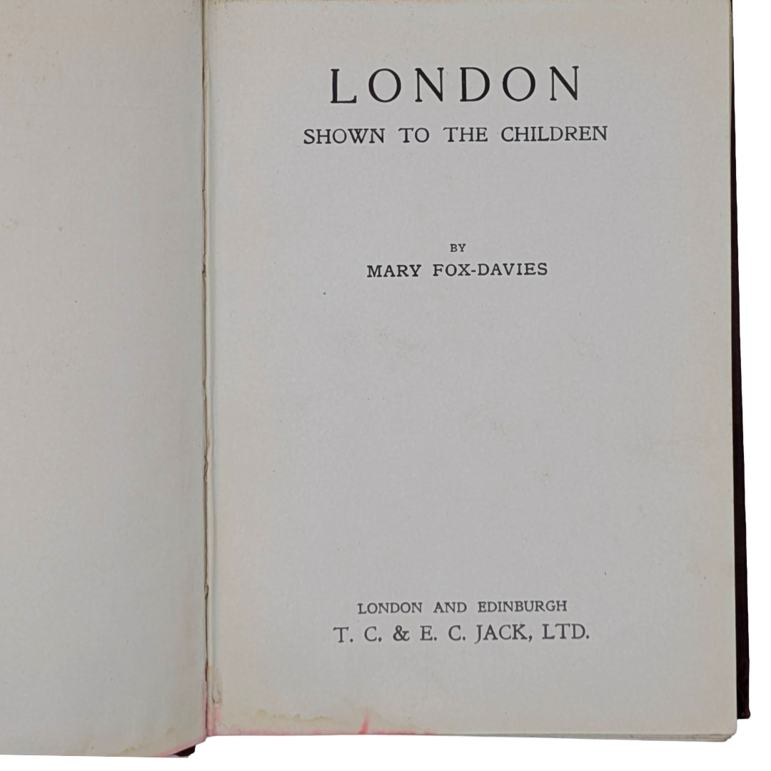 london, show to the children vintage book