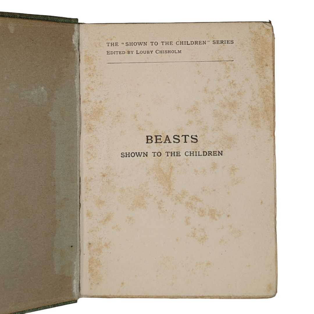 Beasts, show to the children vintage book