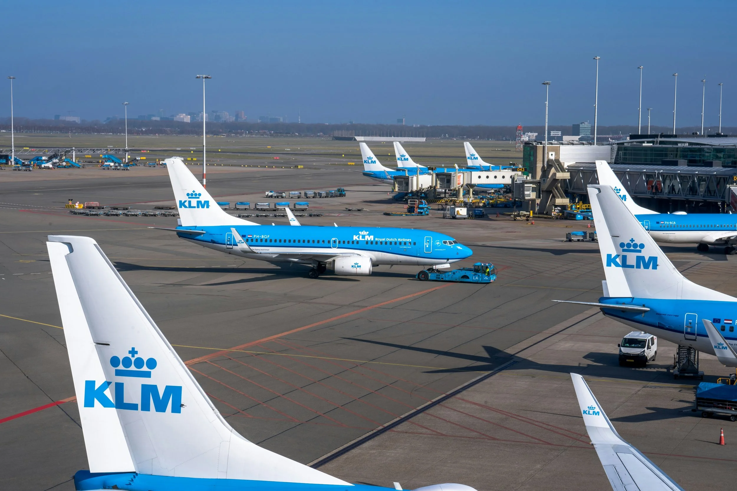 KLM apron view