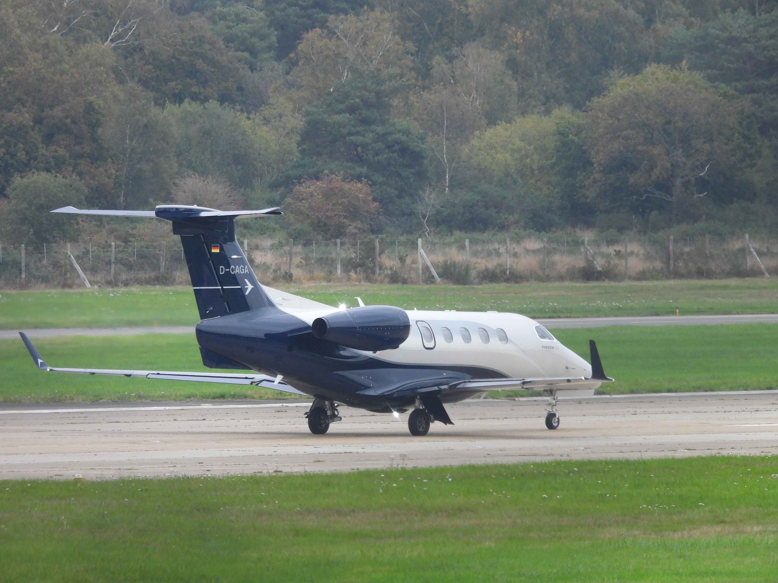 Private Jet Taxiing at Farnborough