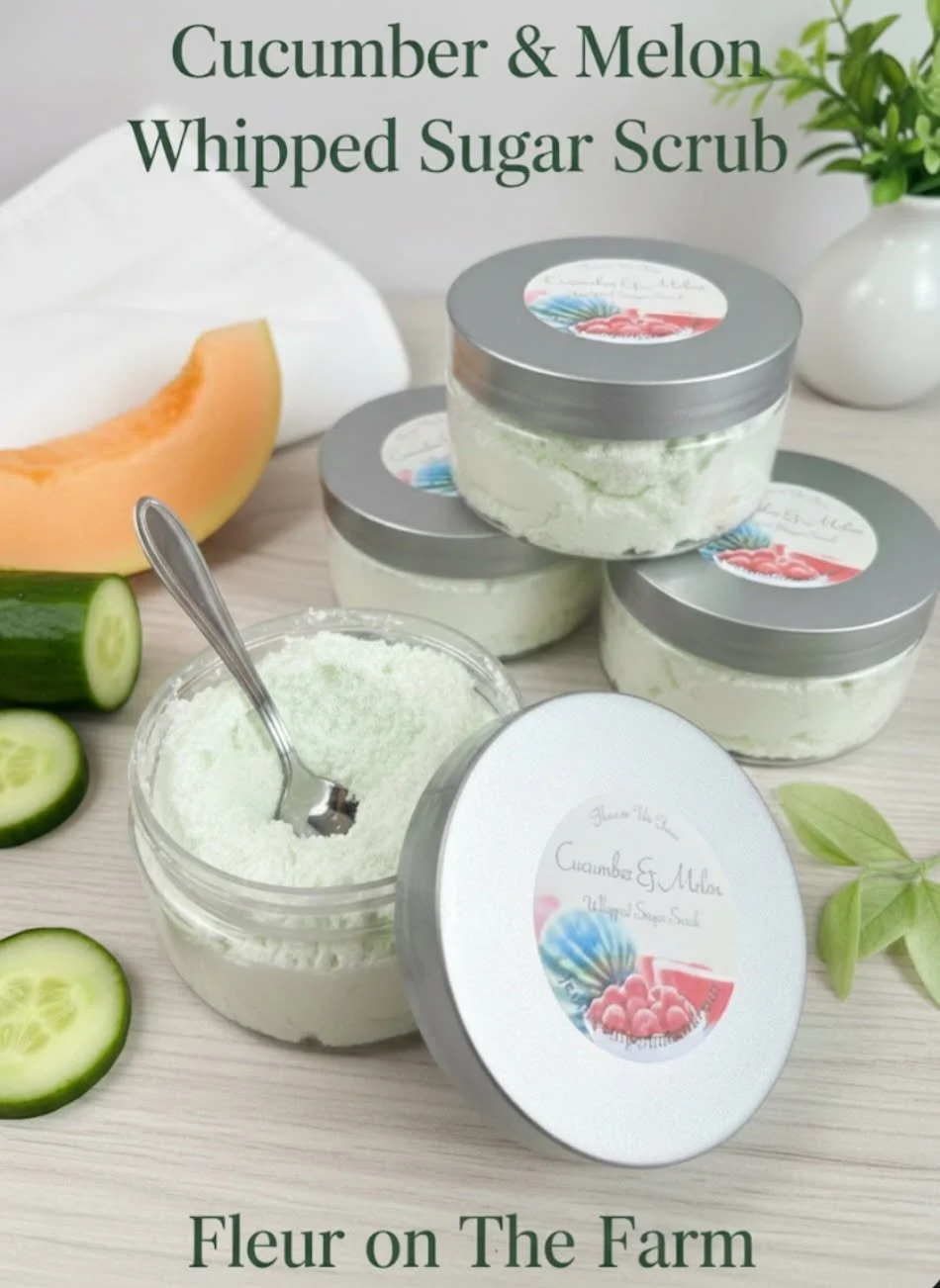 Cucumber and Melon Whipped Sugar Scrub