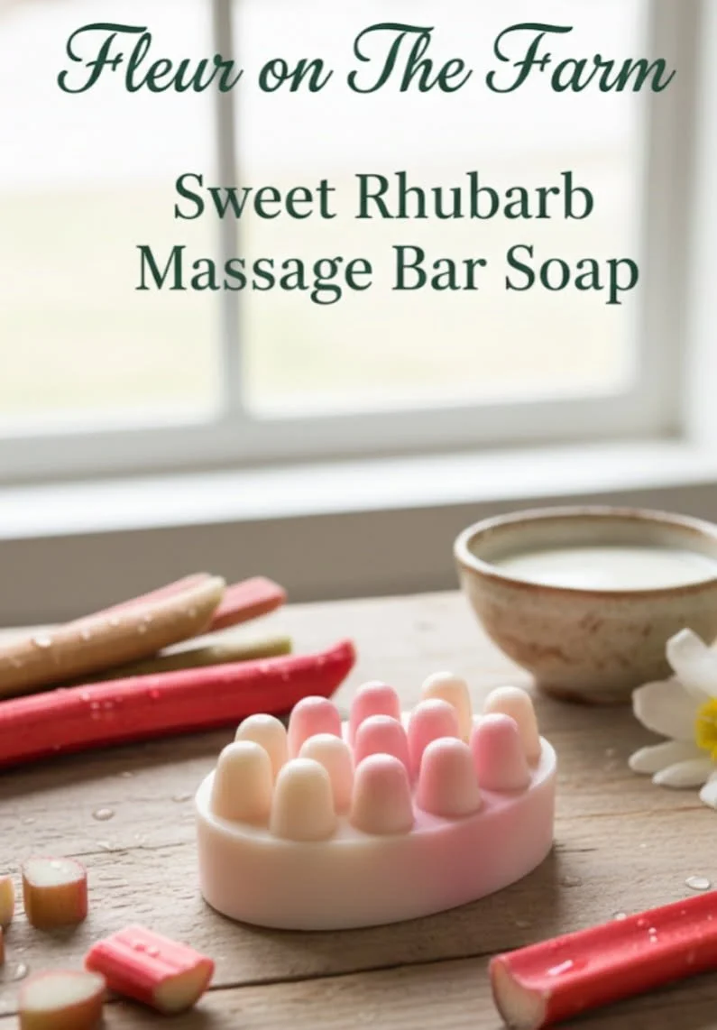 Sweet Rhubarb Massage Bar Soap