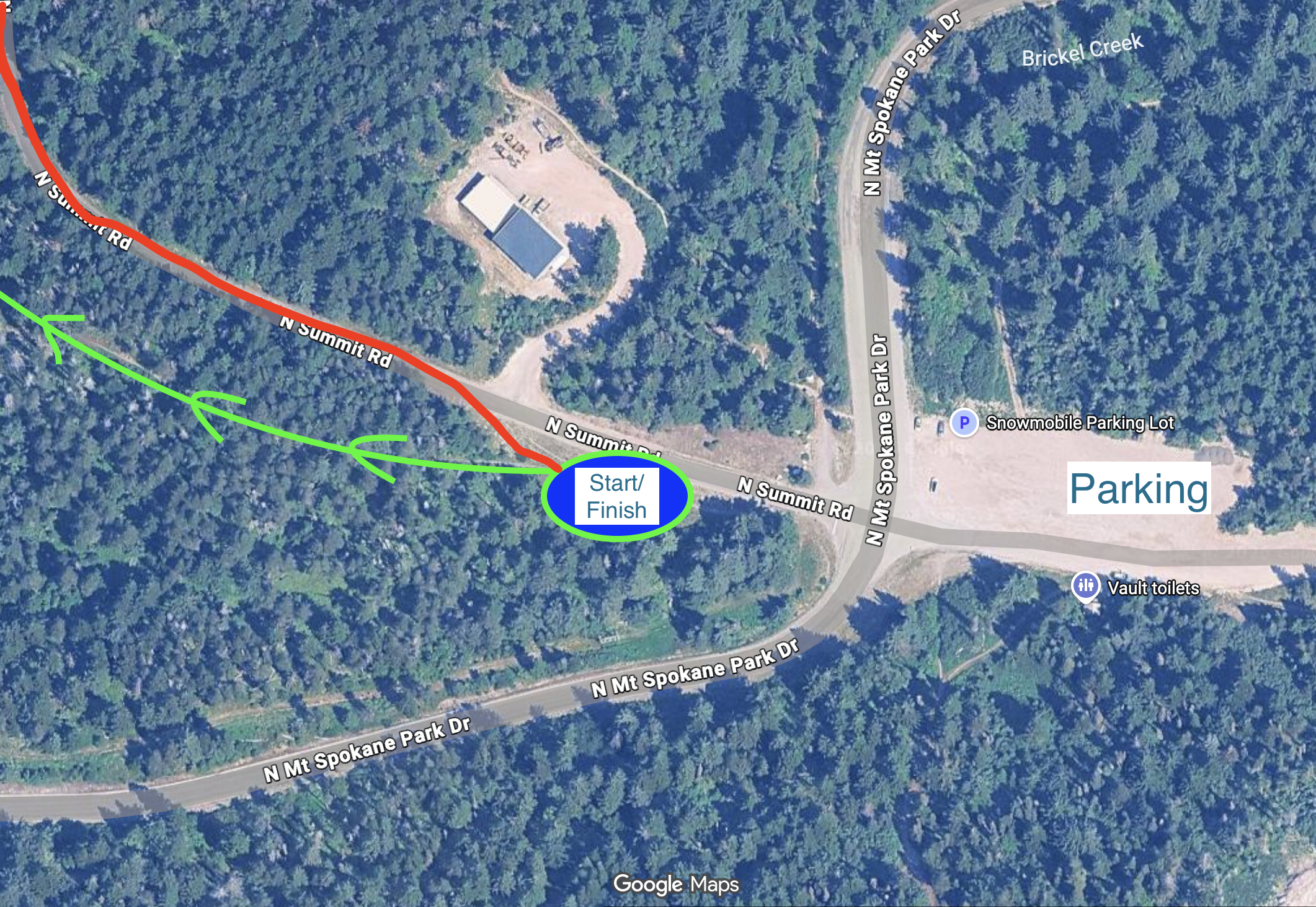Mt SPo SKIMO Start/Finish