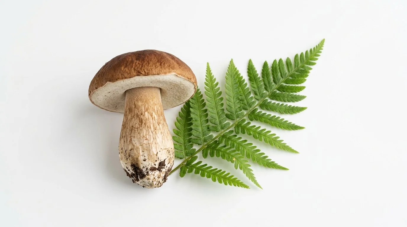 Mushroom and Fern