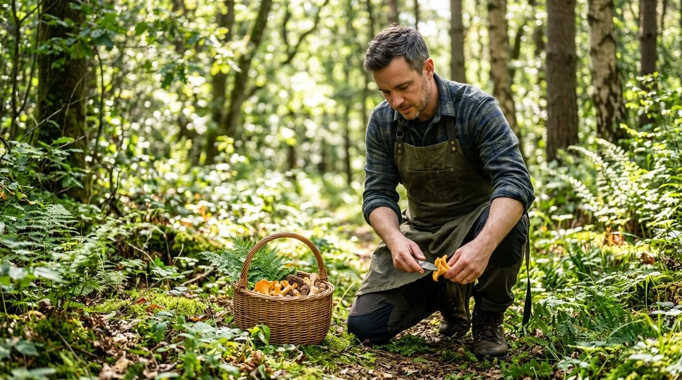 Private Chef foraging ingredients