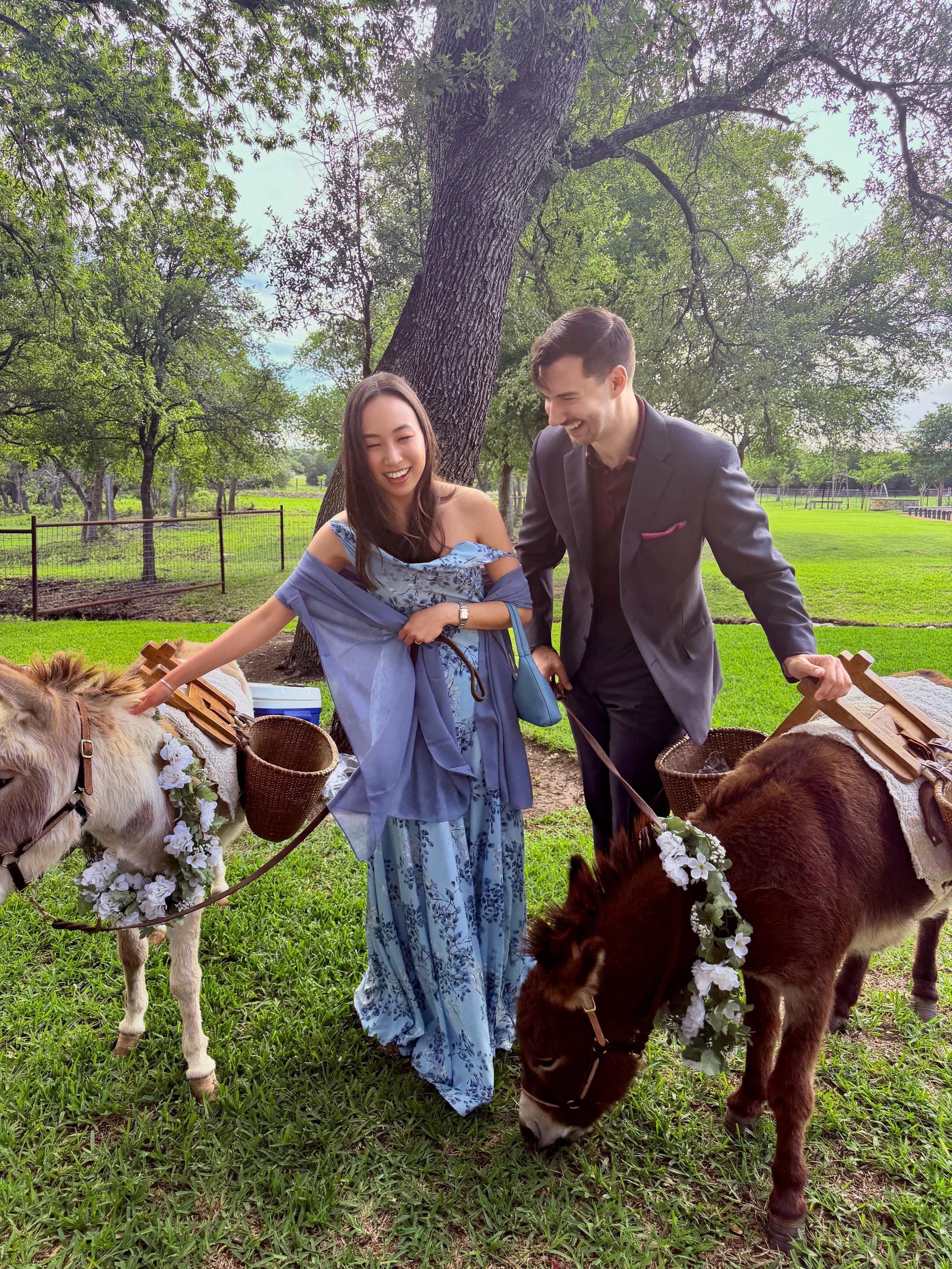Cheers to the most beautiful Hill Country wedding celebrating @zo__ed and Brian, we love y&rsquo;all and the beer burros!