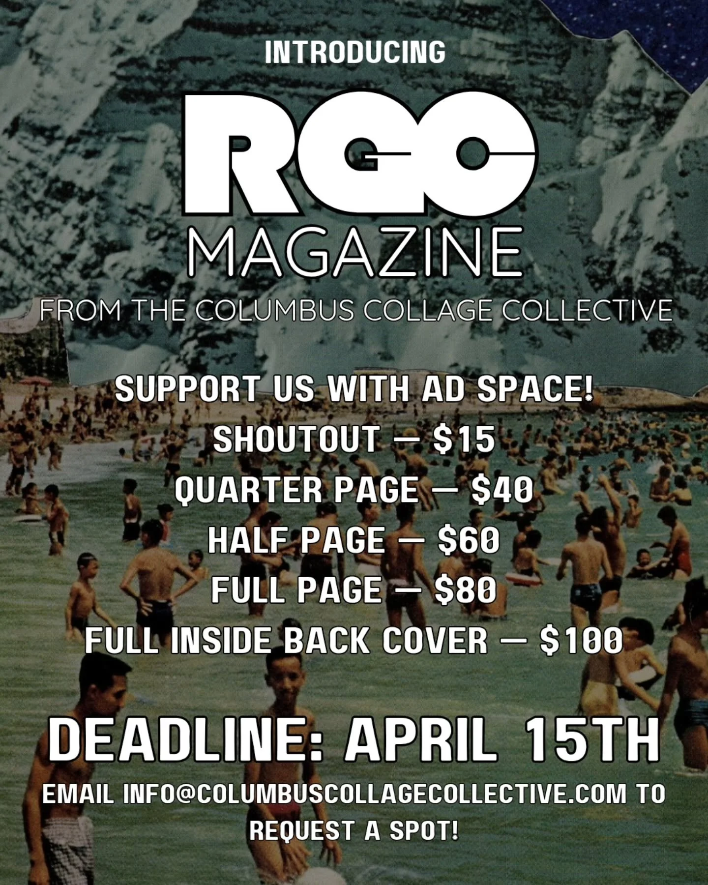 ✂️ WE'RE LAUNCHING A MAGAZINE! ✂️

We can't keep it quiet any longer! 

We are *officially* releasing RGC Magazine - our brand new FREE publication celebrating collage art right here in Columbus!

What does RGC stand for, you ask?
Really.
Good.
Colla