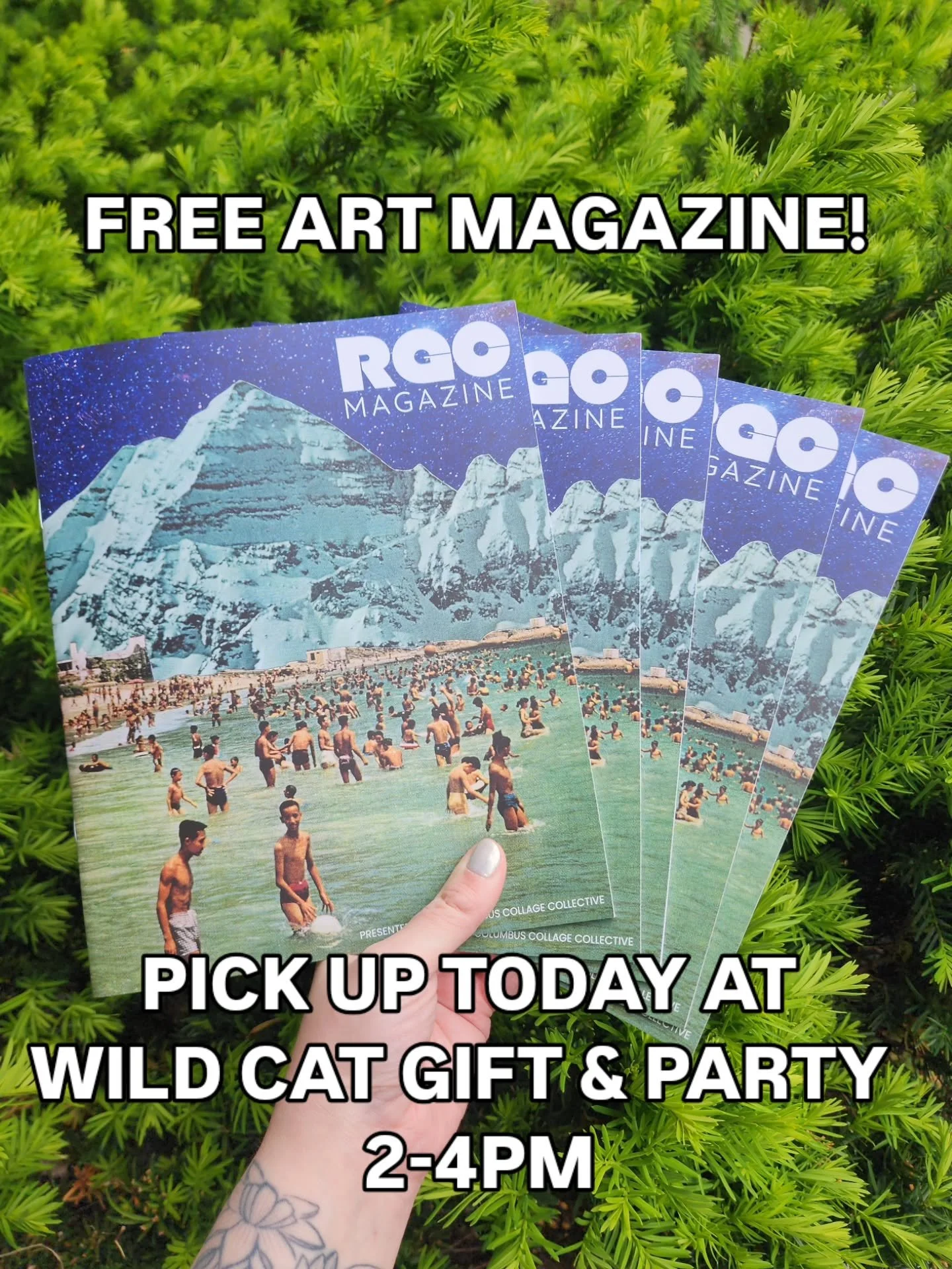 HAPPY WORLD COLLAGE DAY!
It's release day for RGC Magazine!
We'll be giving them out (for free!) from 2-4pm today at @wildcat_gift_and_party! Stop by and grab yours before we run out! 

#worldcollageday #rgcmagazine #collage #clintonville