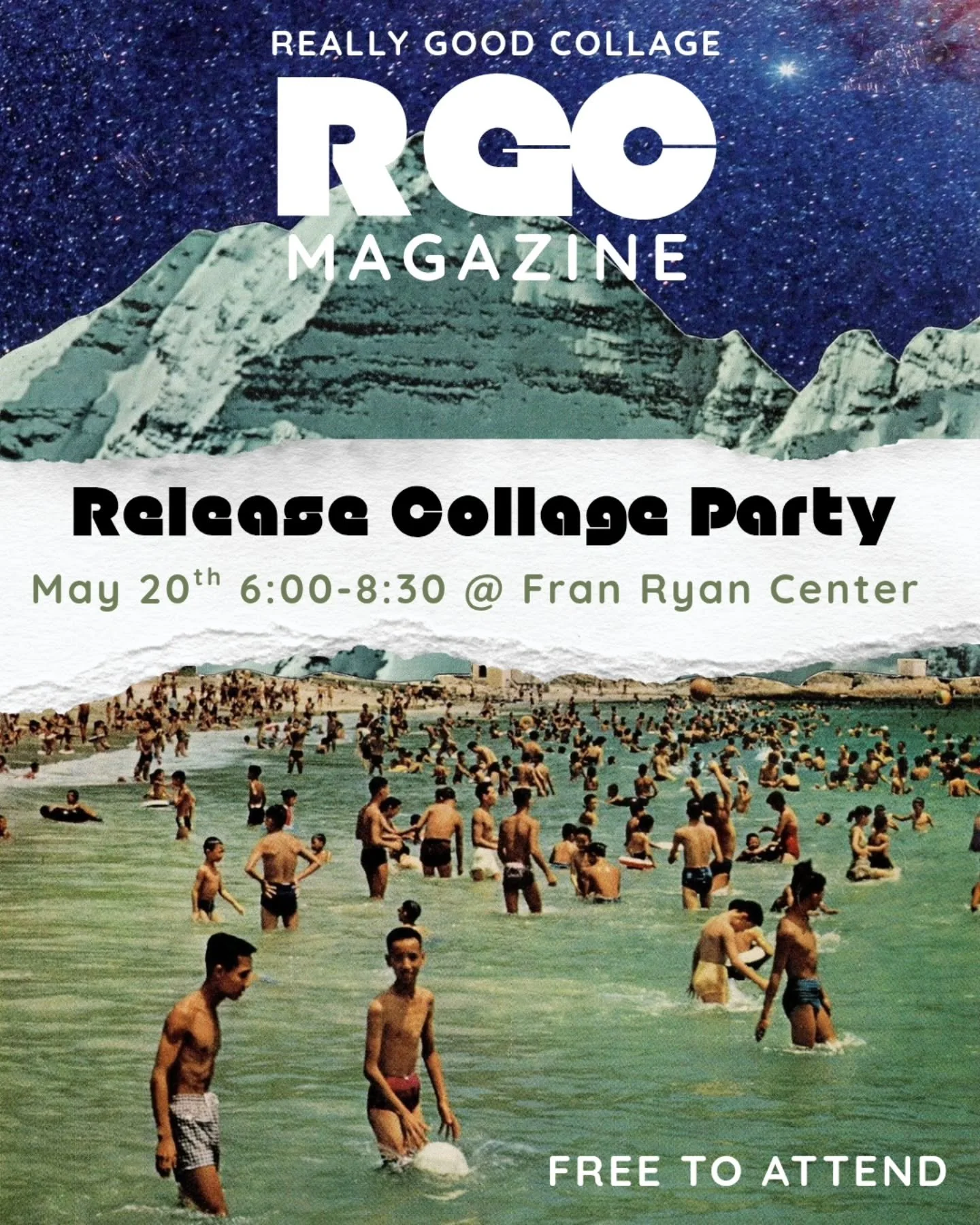 RGC Magazine Release Collage Party is right around the corner! If you haven't picked up a copy yet, nows your chance! We'll see you at Fran Ryan on May 20th! 

(also the material stash is THICC rn! Come make some art with us! 🤩)