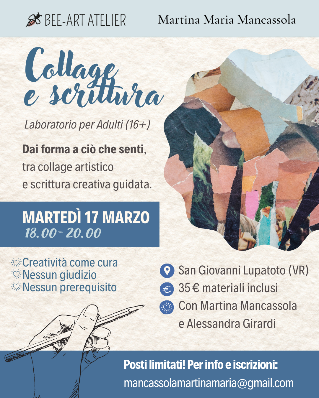 Collage &amp; Poesia: laboratorio creativo tra immagini e parole (Verona)