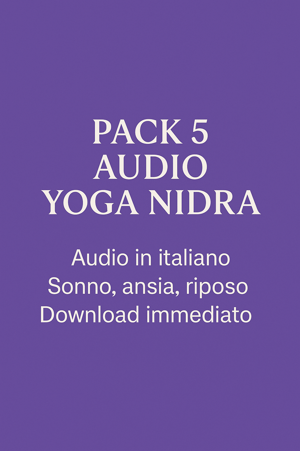 Pack 5 Audio Yoga Nidra (MP3)