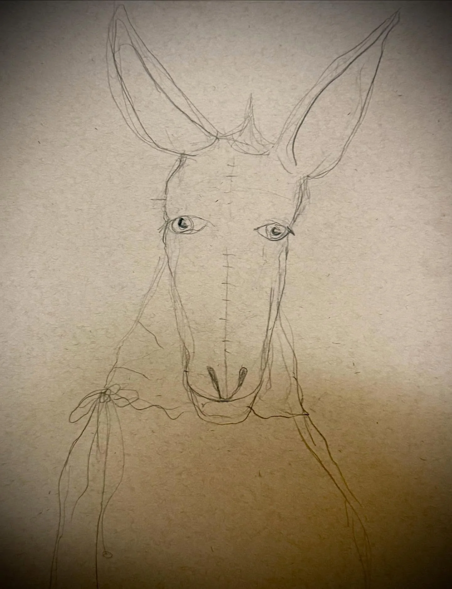 Spent my football hangover visiting the British Mule Society&rsquo;s website, reviewing my Midsummer Night&rsquo;s Dream  notes, and sketching Bottom.