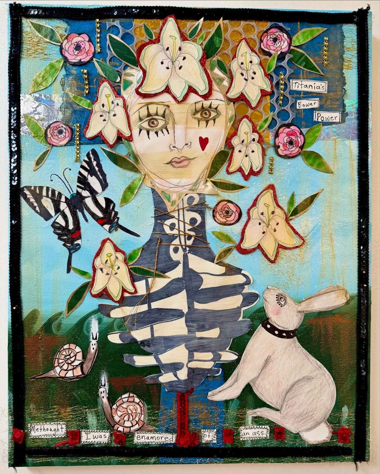 Titania from Shakespeare&rsquo;s A Midsummer Night&rsquo;s Dream, &ldquo;Methought I was enamored of an ass.&rdquo; Bower Power. For &ldquo;The Riot of Spring&rdquo; @southsidegallery with the most fabulous @claire_downes. April 2026