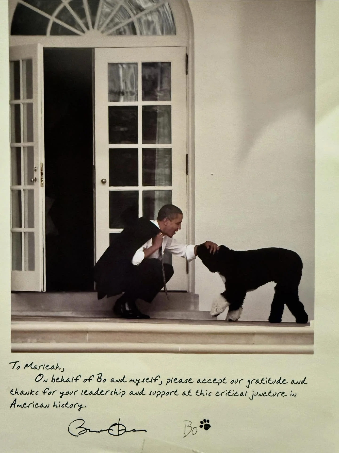 Mama (Marleah/Marley) adored and respected this President.