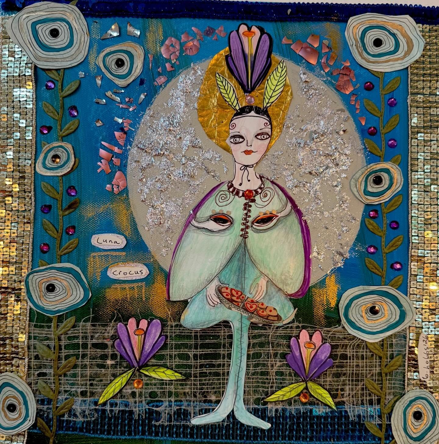 The last fairies (Mississippi fairies) fly to @southsidegallery walls to hang with lots of other art. Please come, Thursday, 6-8. @claire_downes and I can&rsquo;t wait to celebrate spring with you. Plus free cheese!!!❤️💕💚🌸🌺