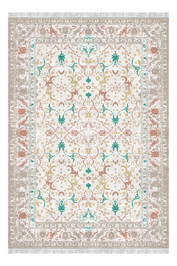 Kahhal Looms Retro Classics Collection Egyptian carpet design inspired by downtown Cairo