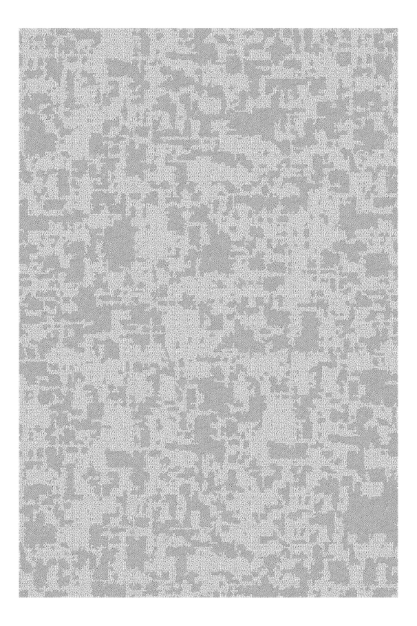 Close-up view of a textured gray and white patterned surface, possibly fabric or wallpaper.