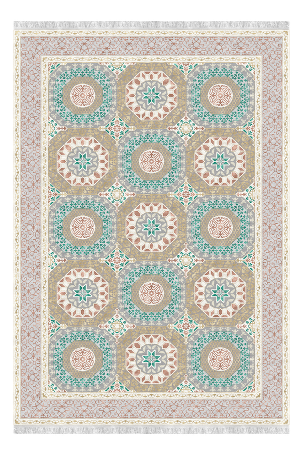 Kahhal Looms Mamluk Collection designer carpet displayed in a refined architectural interior