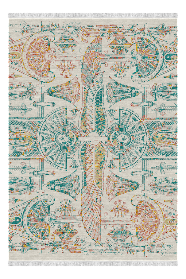 carpet design from the Weaving Eternity Collection inspired by Ancient Egypt