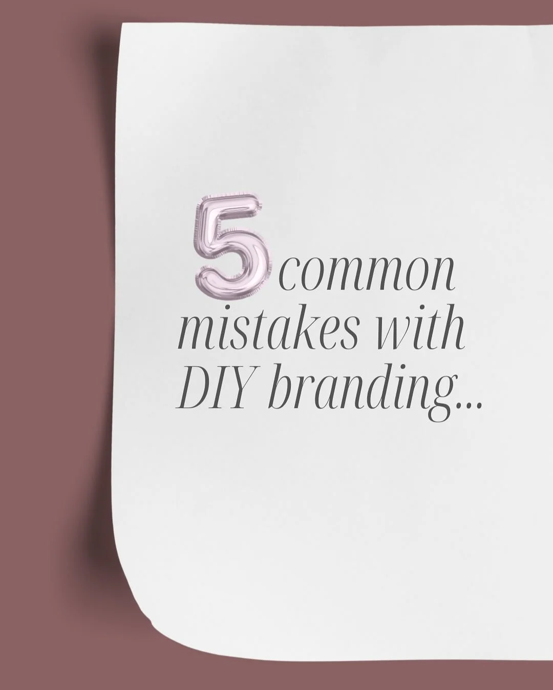 Your Canva file is not a brand.
.
DIY branding can work&hellip; but most of the time it&rsquo;s setting you up for confusion, inconsistency, and a lot of wasted hours.
.
If you&rsquo;ve been picking colors, fonts, and layouts on the fly without a rea
