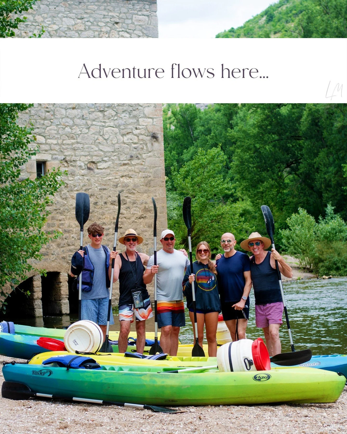 Paddles up, spirits high.

This is what a Les Manibelles morning looks like on the Aveyron.

No rush. No noise. Just the river, good company, fresh air, laughter; and the freedom to simply be.

✨ Let the current carry you. 

#LesManibelles #SouthernF