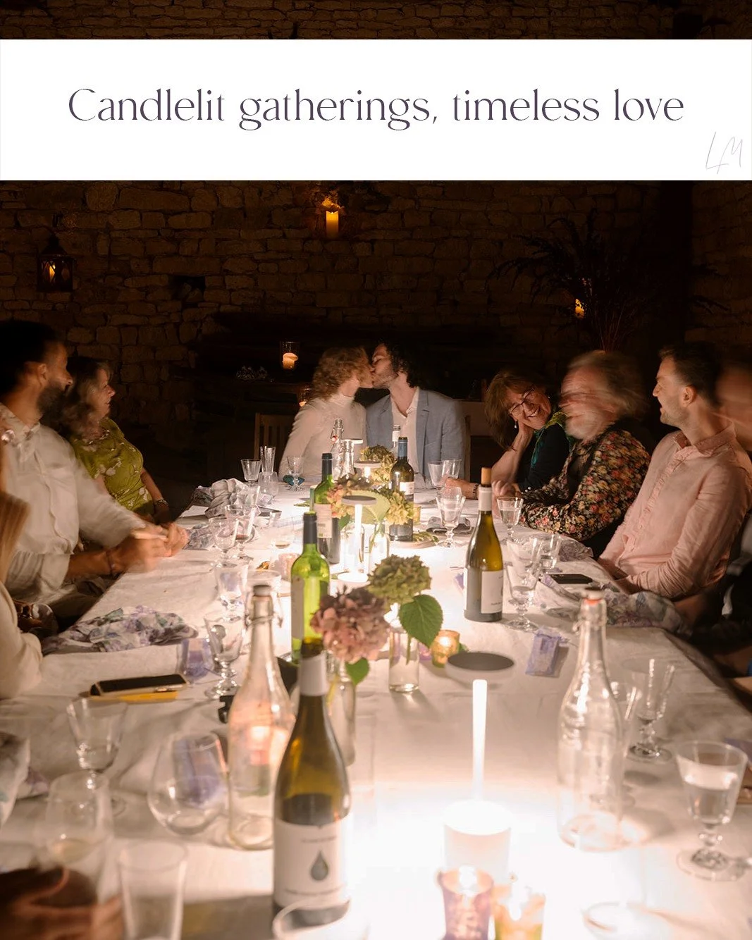 Candlelight flickers against centuries-old stone, laughter fills the air, and a kiss seals the moment.

This is what celebration looks like at Les Manibelles, where every gathering becomes unforgettable.

✨ Your most precious moments deserve this mag