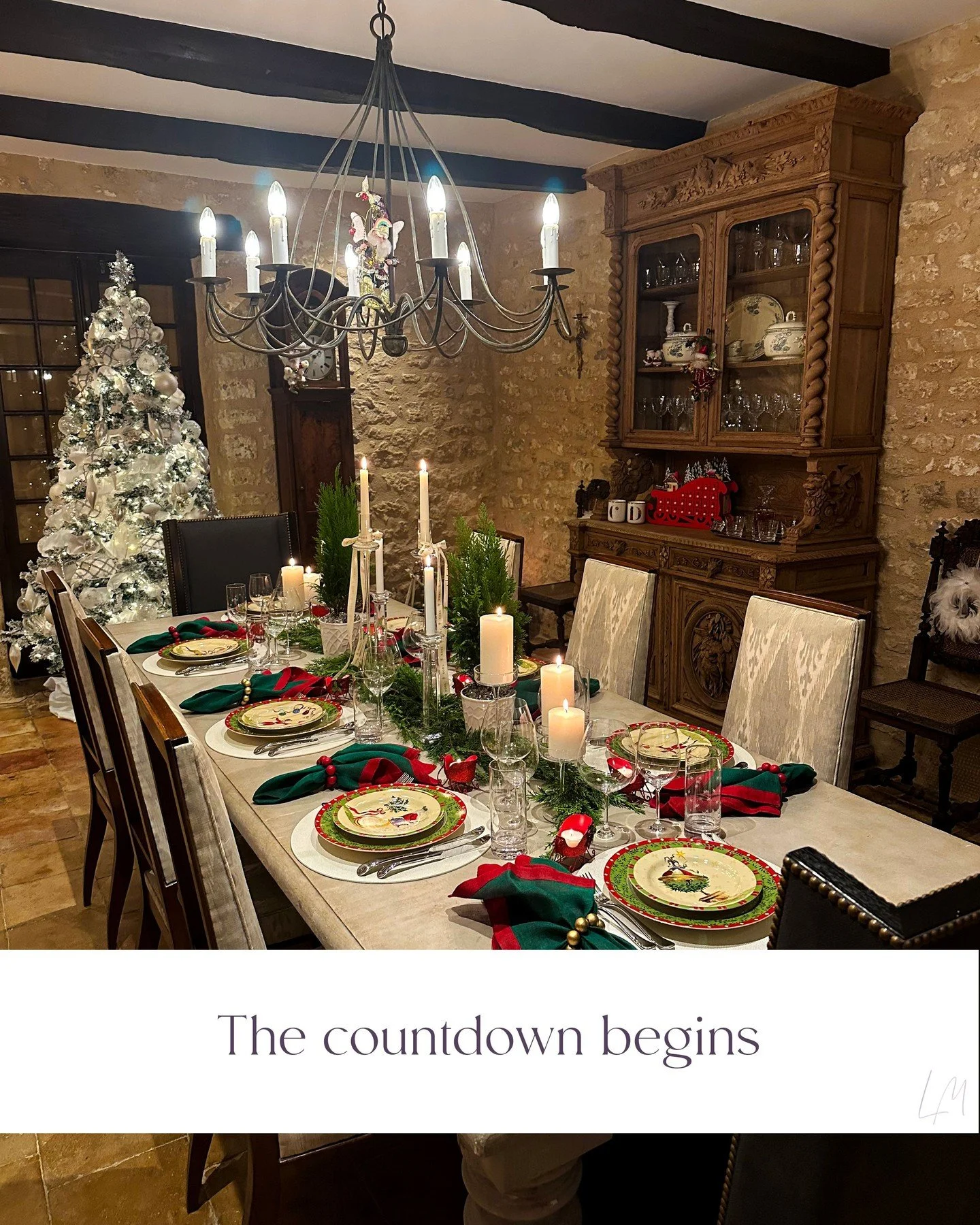 The countdown to Christmas has begun.

Tables dressed in festive elegance, tradition warming every corner, and the promise of gatherings that warm the heart.

✨ Celebrate the season where every detail sparkles. 

#LesManibelles #ChristmasInFrance #Fe
