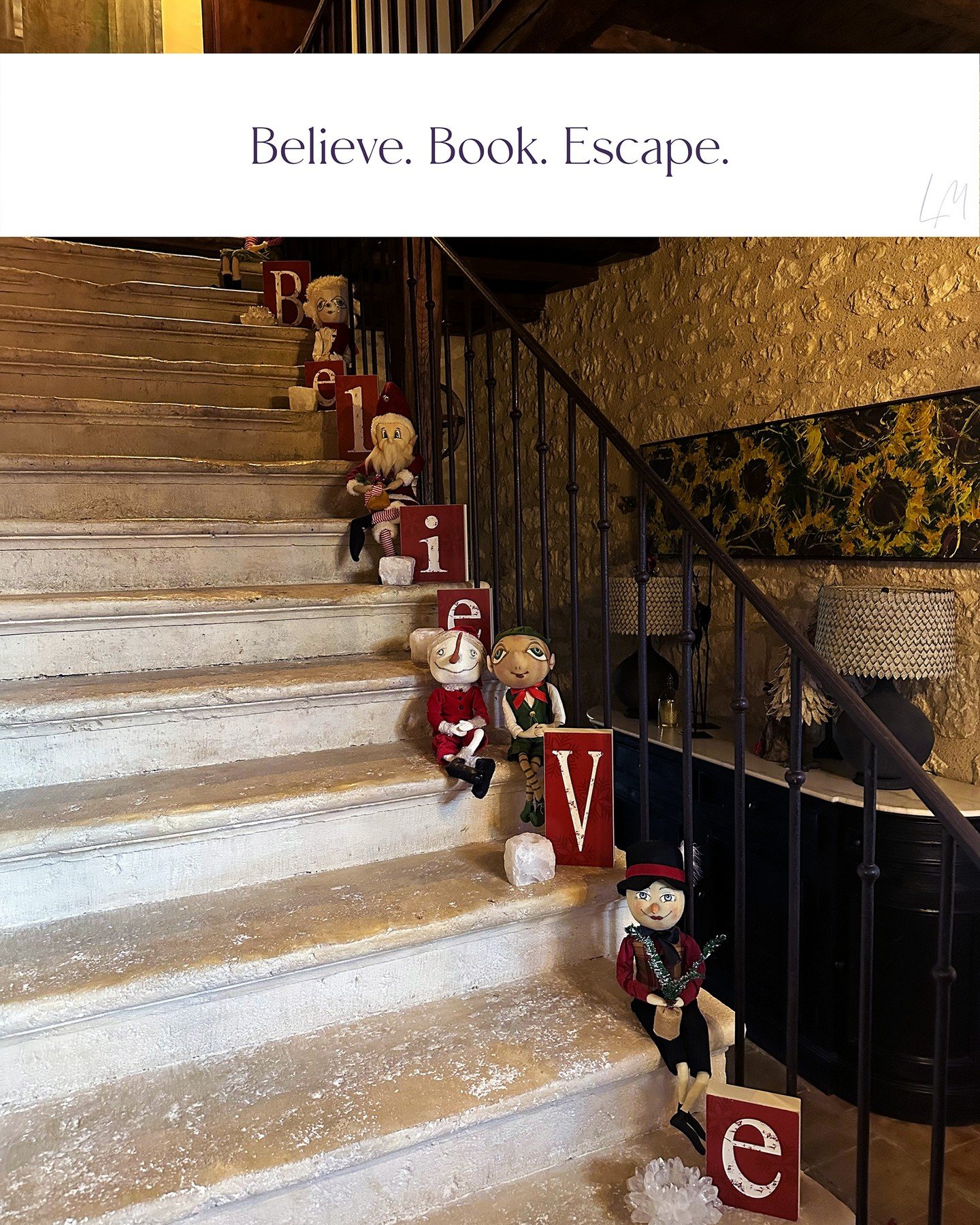 Believe in magic. Believe in escape. Believe you deserve this.

As Christmas approaches and another year winds down, the best dates for 2026 are already filling fast.

Give yourself the gift of something to look forward to, book your Les Manibelles e