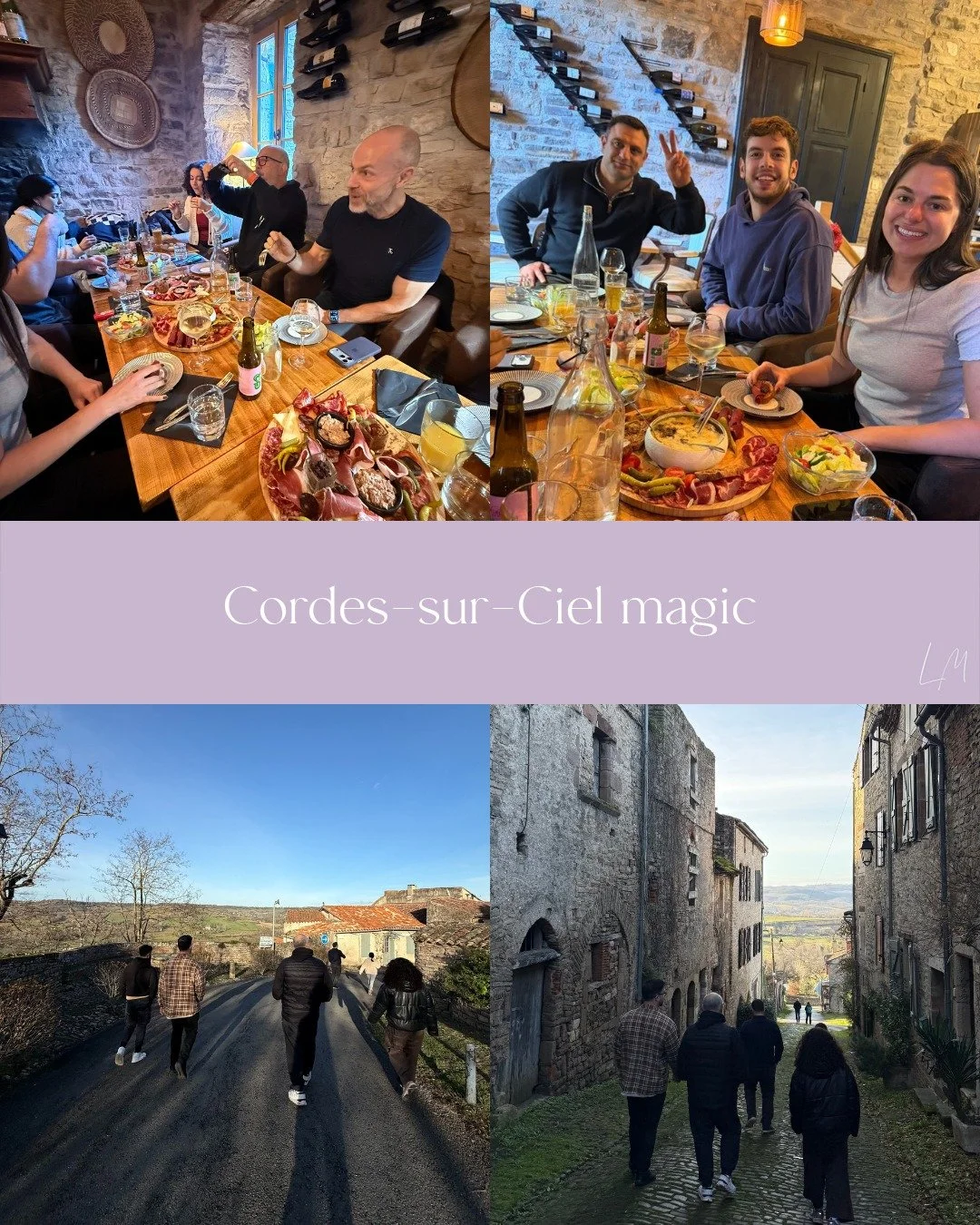 Medieval feasts and hilltop wanderings.

Dining in centuries-old stone cellars before exploring streets that float above the valleys. This is Cordes-sur-Ciel, where incredible food meets impossible views and afternoons disappear in the best way.✨

Yo