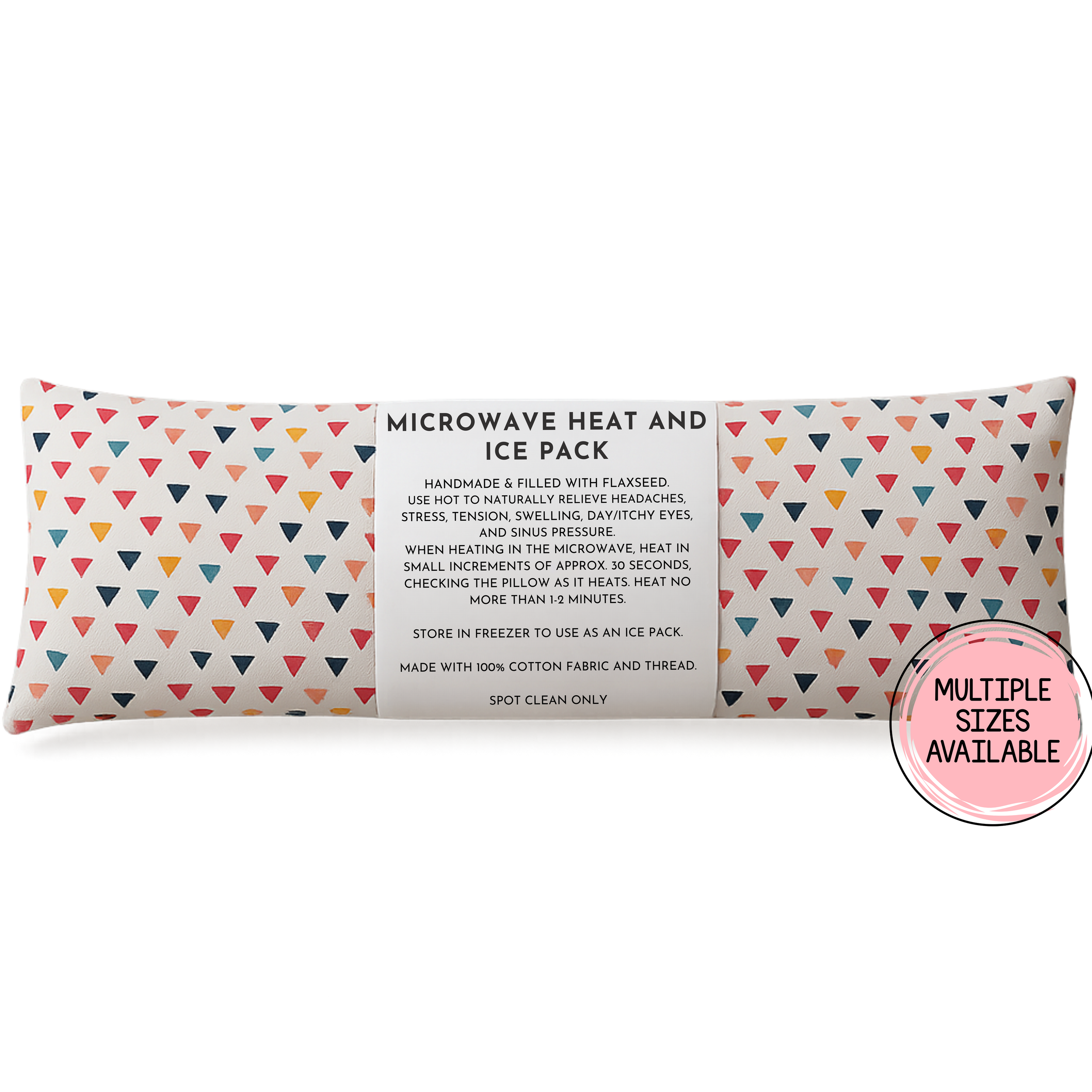 Microwave Flaxseed Hot & Cold Therapy Wrap with Optional Lavender