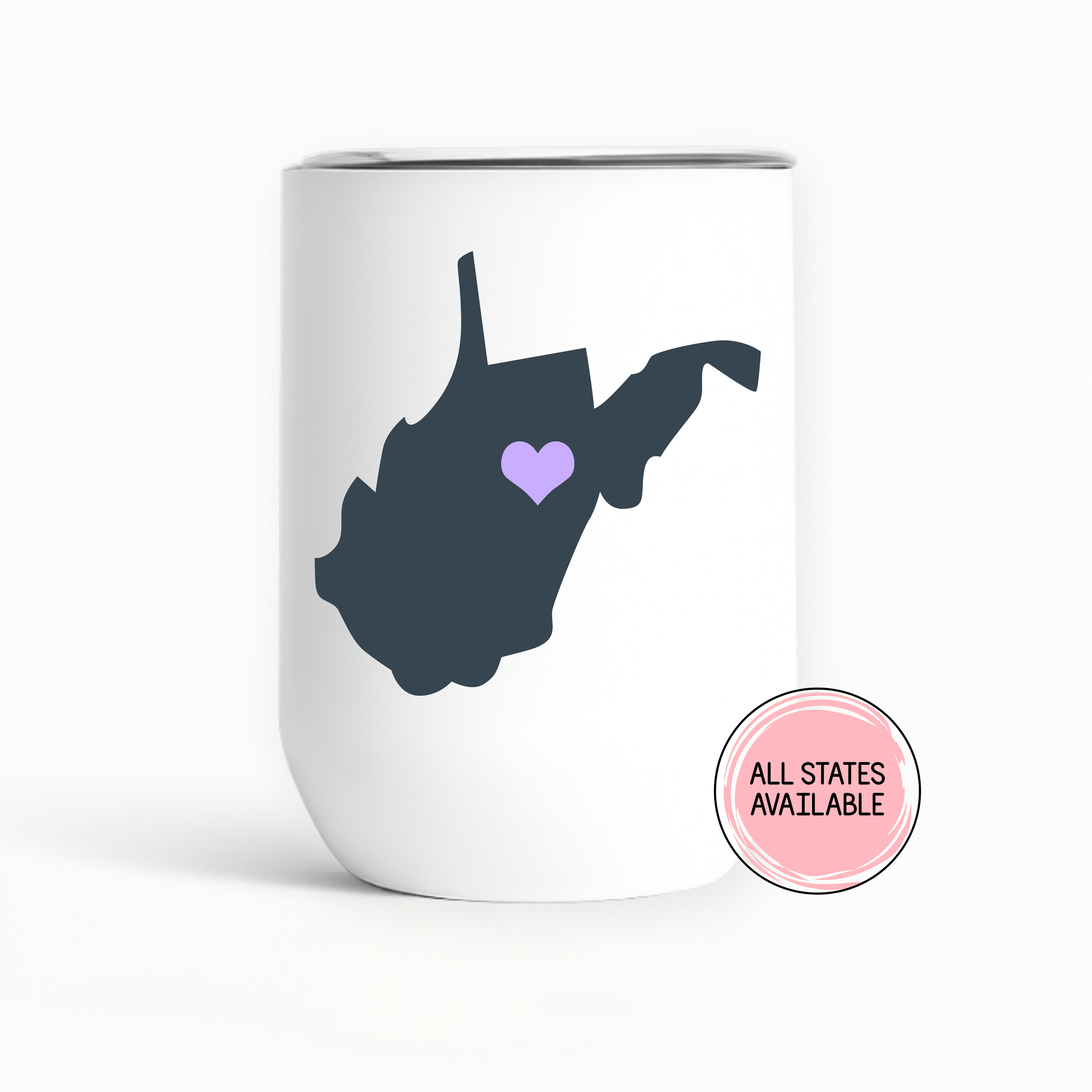 Custom Home State Wine Tumbler