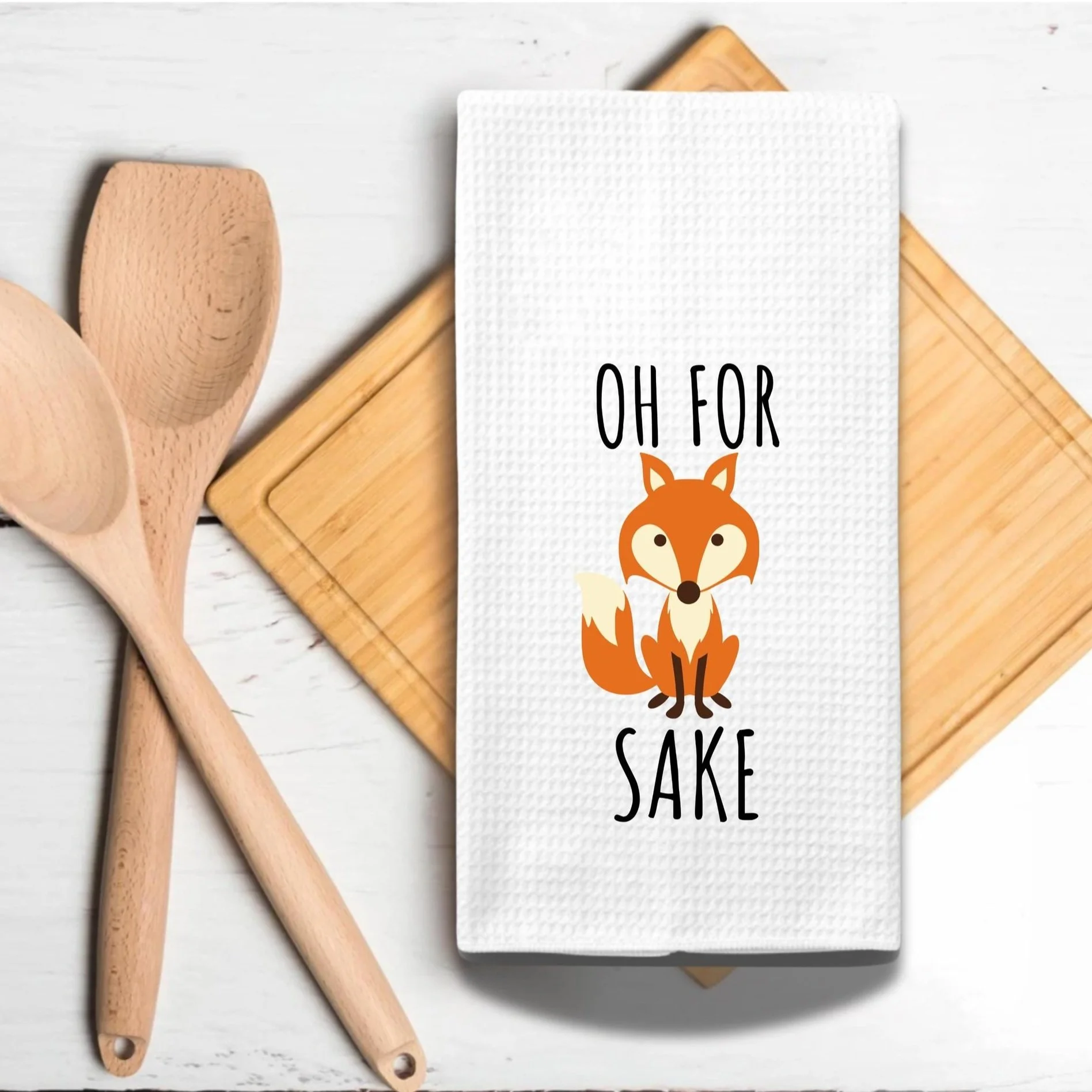 "Oh for Fox Sake" Kitchen Towel