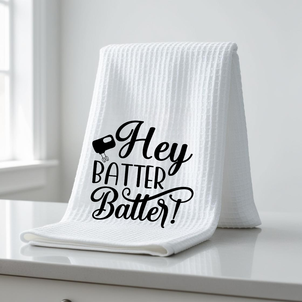 "Hey Batter Batter" Kitchen Towel