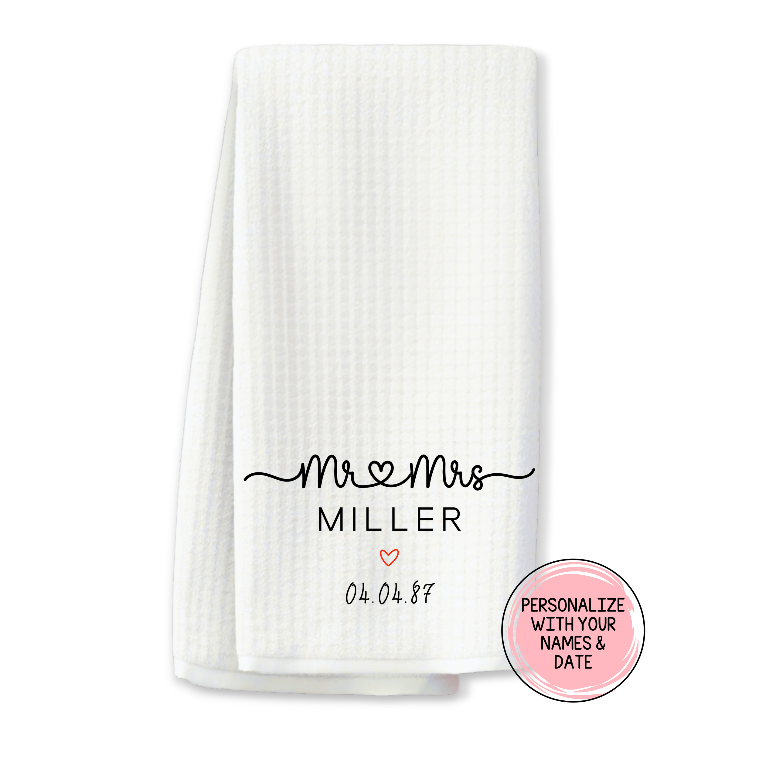 Mr. & Mrs. Customized Kitchen Towel