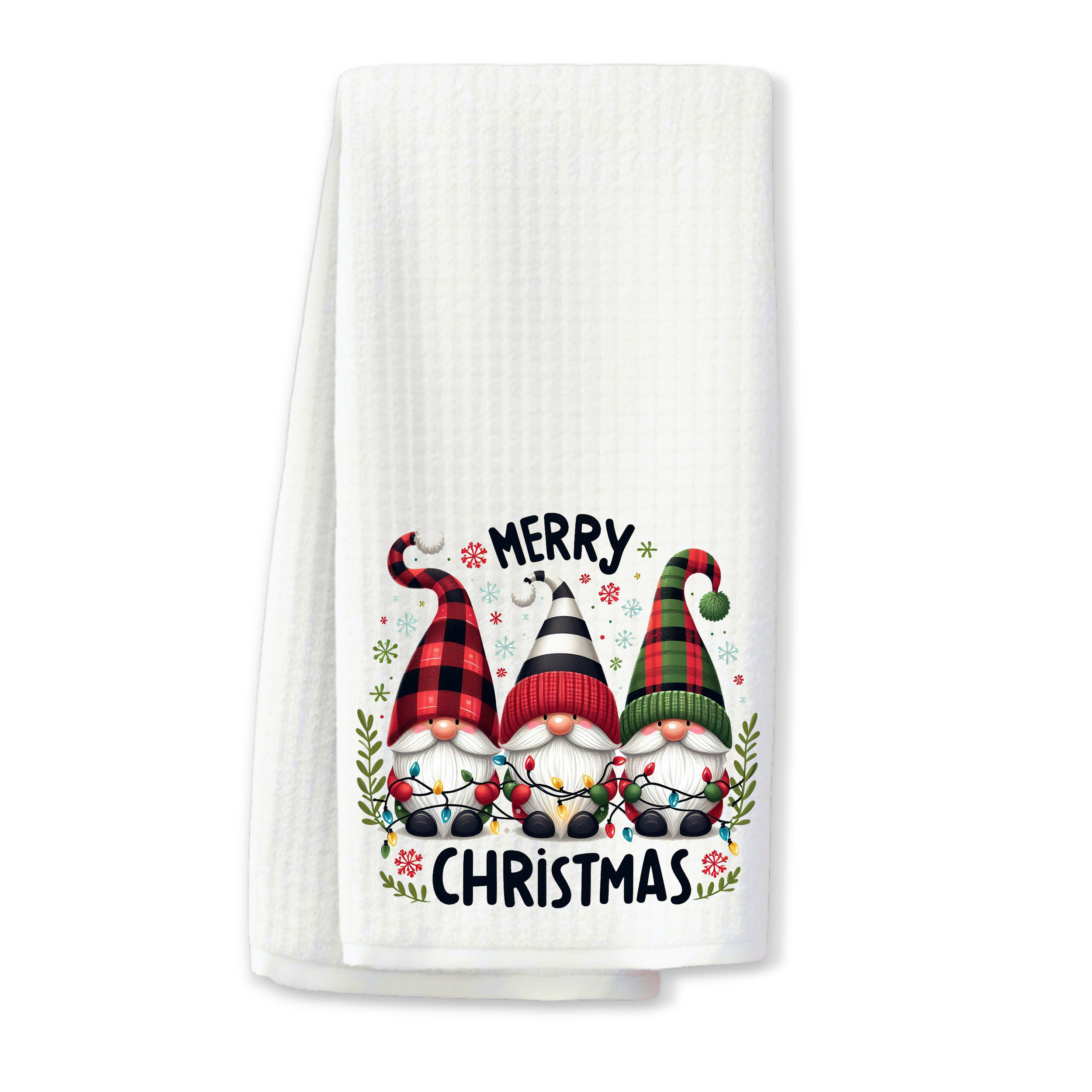Christmas Gnomes Kitchen Towel
