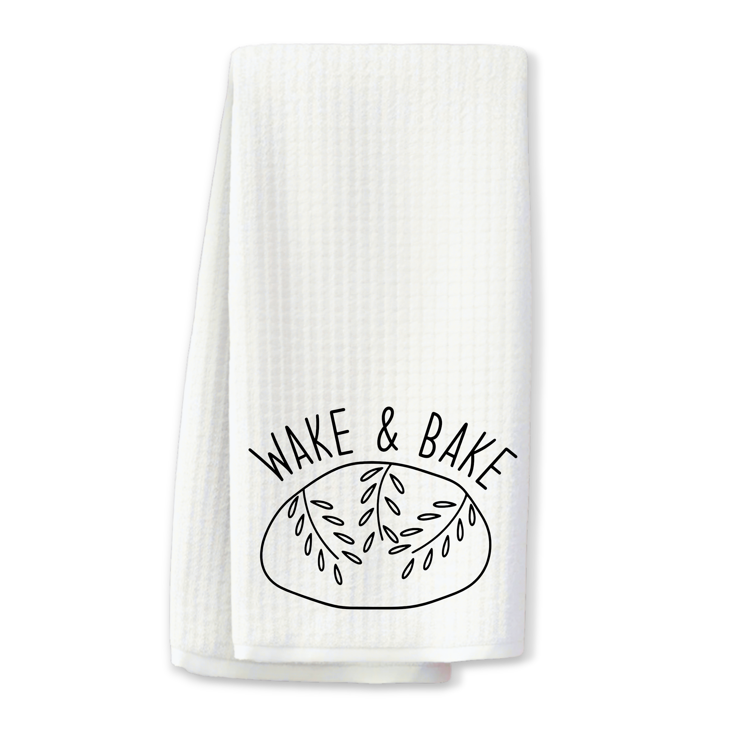"Wake & Bake" Sourdough Themed Kitchen Towel